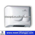 Electronic hand dryer with plastic